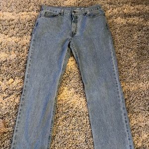 Light wash jeans